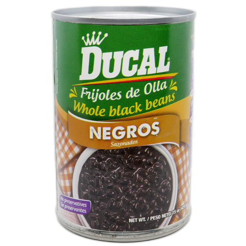 Ducal Whole Black Beans 15 oz